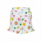 Pantaloni scurți din bumbac organic cu imprimeu fructat pentru fete Name it 50987 2
