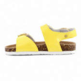 Sandale din piele ecologică galbenă, pentru fete Colors Of California 51055 4