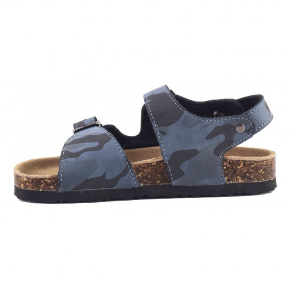 Sandale albastre cu imprimeu camuflaj - unisex Colors Of California 51067 4