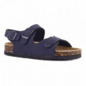 Sandale în albastru cu catarame - unisex Colors Of California 51073 2