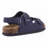 Sandale în albastru cu catarame - unisex Colors Of California 51074 3