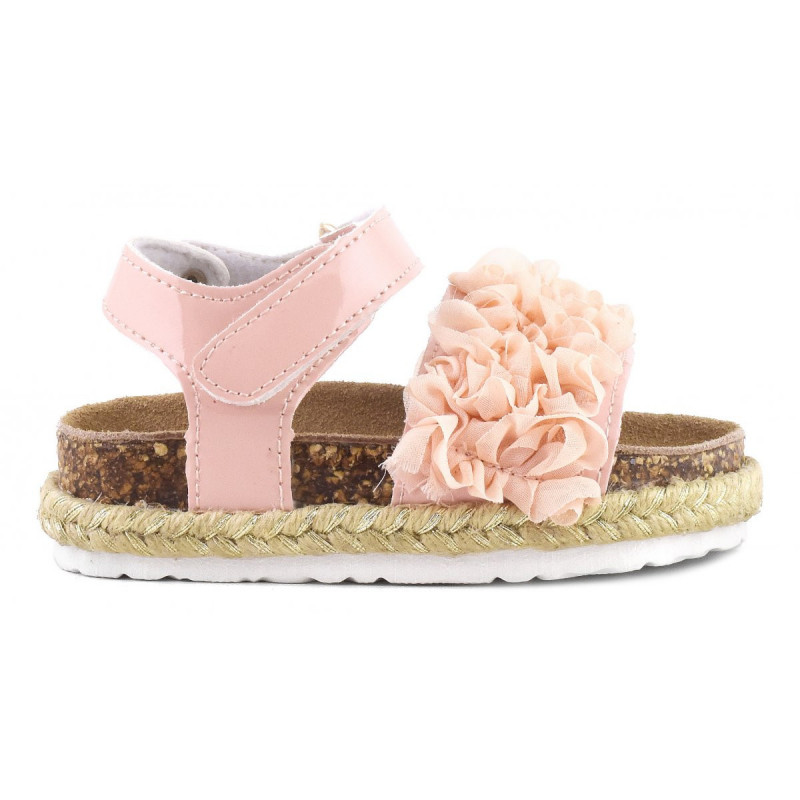 Sandale roz cu motive florale, pentru fete  51080