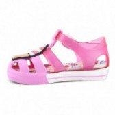 Sandale roz transparente cu desene cu înghețată Colors Of California 51087 4