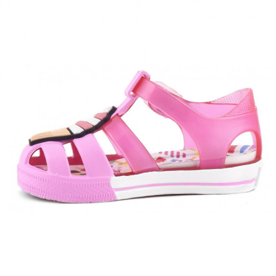 Sandale roz transparente cu desene cu înghețată Colors Of California 51087 4