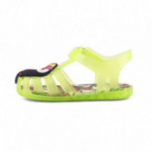 Sandale în verde cu imprimeu color și aplicație Tucan pentru fete Colors Of California 51102 4