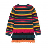 Rochie tricotată în dungi multicolore Boboli 517 2