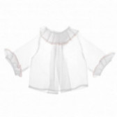 Bluză din bumbac cu mânecă lungă, cu accent colorat pentru fetițe Neck & Neck 51774 