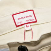 Pantaloni albi pentru fete cu talie reglabilă Neck & Neck 51871 5