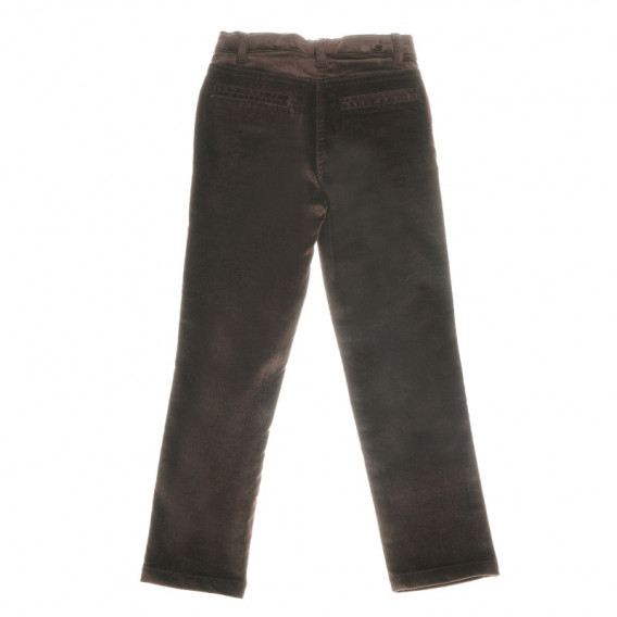 Pantaloni maro cu fermoar și nasture, pentru fete Neck & Neck 51873 2