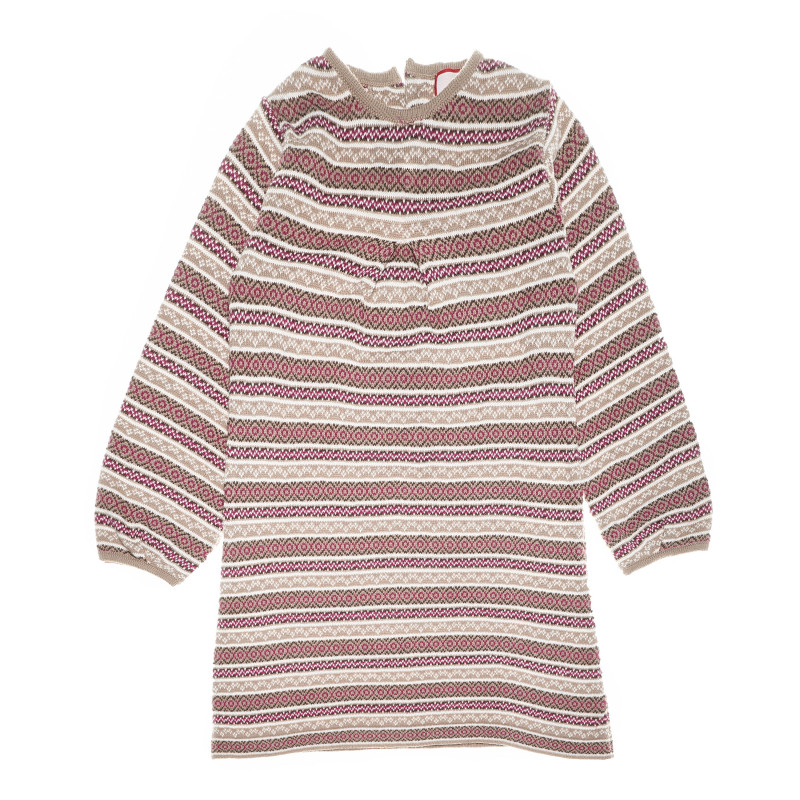 Rochie din tricot cu dungi colorate, pentru fete  51899