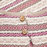 Rochie din tricot cu dungi colorate, pentru fete Neck & Neck 51901 3