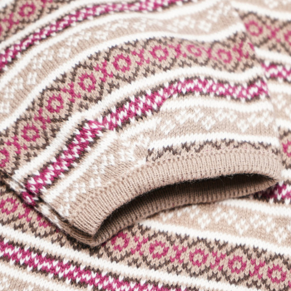 Rochie din tricot cu dungi colorate, pentru fete Neck & Neck 51902 4