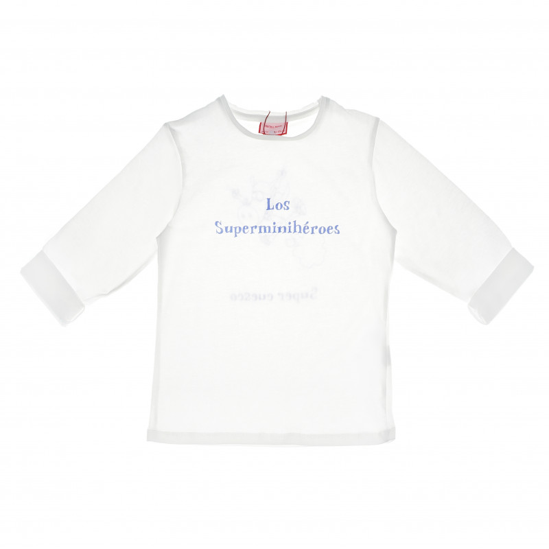 Bluză de bumbac cu mâneci lungi pentru băiat  51964