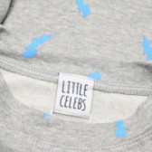 Bluză din bumbac cu mânecă lungă Little Celebs Boys, gri Little Celebs 52072 4