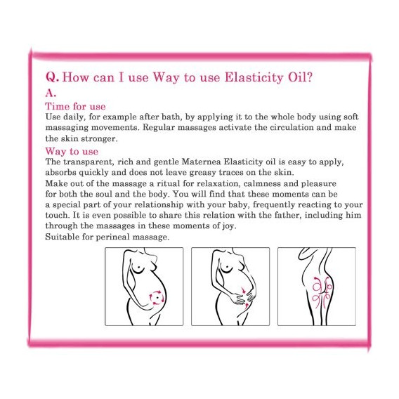 Ulei pentru piele elastică pe toată perioada sarcinii, 100 ml Maternea 52676 4