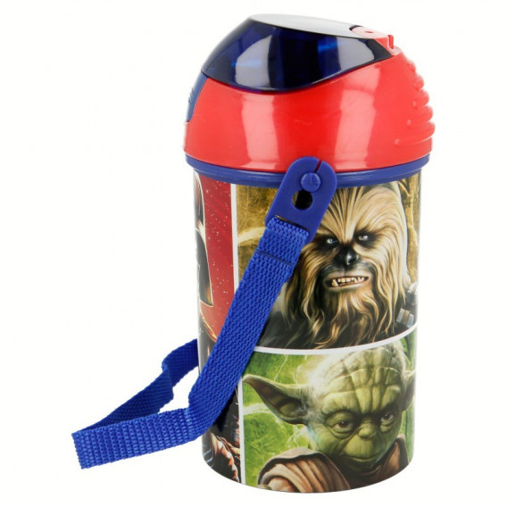 Sticlă de plastic cu capac cu buton, Revenge of the Sith, 450 ml Star Wars 52792 3