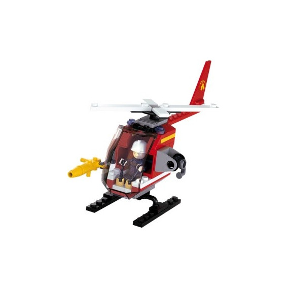Set de construire  elicoptere de incendiu, cu 77 piese Sluban 52820 2