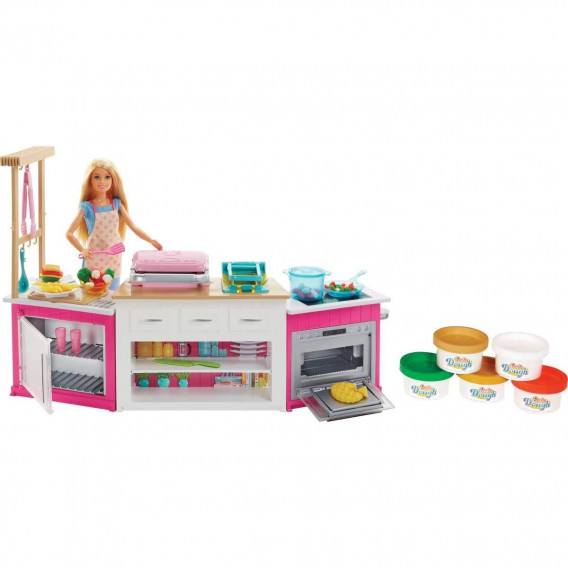 Set de jocuri de lumini și sunete - bucătărie Barbie 53050 4