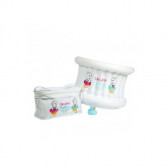 Set de baie cu pompă, alb Cupcake babies 53352 2