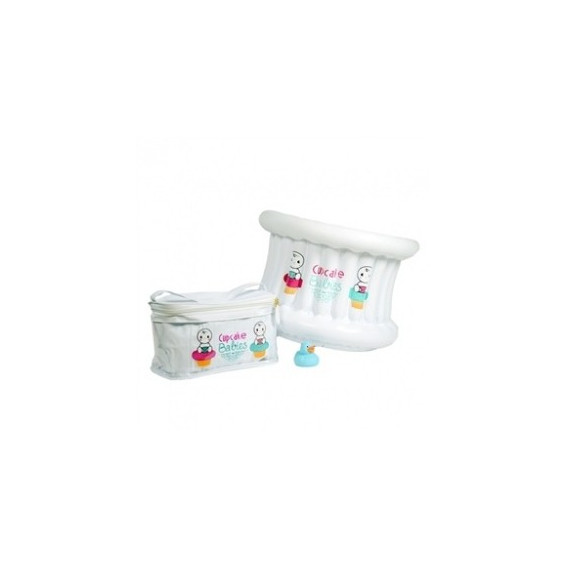 Set de baie cu pompă, alb Cupcake babies 53352 2