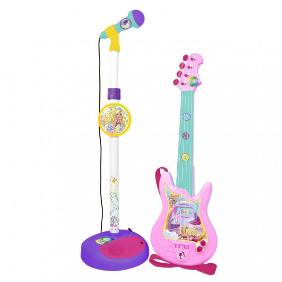 Set de chitară și microfon pentru copii Barbie 53423 2