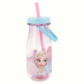 Sticlă Frozen cu pai și mâner 370 ml pentru fete Stor 53461 2
