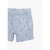 Pantaloni scurți în dungi cu albastru și alb pentru băieți Boboli 53545 4