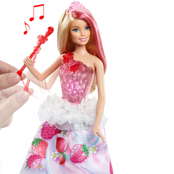Păpușa Barbie - o prințesă muzicală cu lumini din regatul dulce Barbie 53557 2