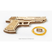 Pistol de puzzle mecanic 3D Ugears 53752 9