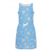 Rochie fără mâneci, cu flori și dungi galbene Name it 53955 