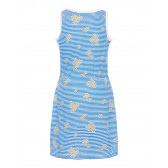 Rochie fără mâneci, cu flori și dungi galbene Name it 53956 2