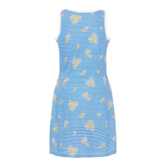 Rochie fără mâneci, cu flori și dungi galbene Name it Rochie fără mâneci, cu flori și dungi galbene Name it 53956 2