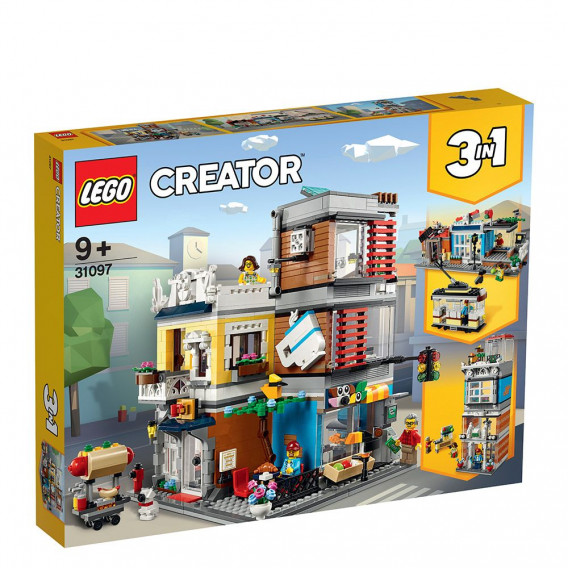 Set Constructor Animale de companie și cafenea cu 969 de piese Lego 53980 