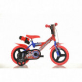 Bicicletă Spiderman pentru copii, 12” Dino Bikes 54174 