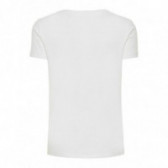 Tricou din bumbac cu mânecă scurtă, cu aplicație colorată, pentru fete Name it 54213 2