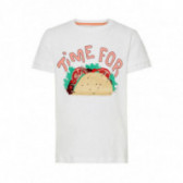 Tricou din bumbac cu mâneci scurte și imprimeu colorat de taco pentru băieți Name it 54283 