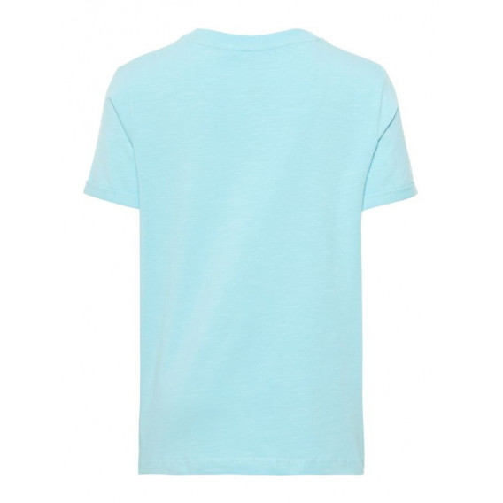 Tricou din bumbac cu mânecă scurtă și imprimeu color, pentru băieți Name it 54299 2