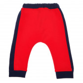 Pantaloni cu margini albastru închis și un imprimeu pentru băieți Bebetto 54598 2