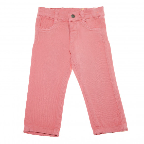 Pantaloni denim, roz deschis pentru fete Bebetto 54829 