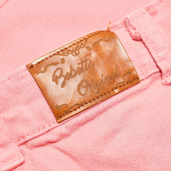Pantaloni denim, roz deschis pentru fete Bebetto 54832 4