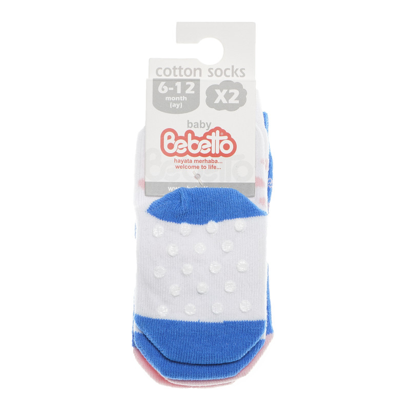 Set 2 buc. Șosete pentru copii, albastru închis  55034