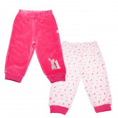 Set de pantaloni de pluș pentru fetițe Bebetto 55060 