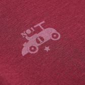 Bluză de bumbac cu mâneci lungi și un imprimeu mic pentru băieți, de culoare roșie Bebetto 55095 3