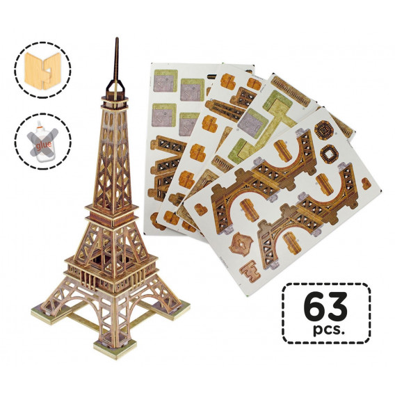 Puzzle pentru copii Turnul Eiffel 3D Educa 56398 3
