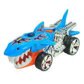 Mașină pentru aventuri extreme cu sunet și lumini, rechin Hot Wheels 5659 2