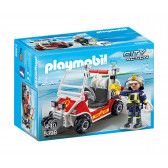 ATV pentru pompieri, peste 10 piese Playmobil 5709 