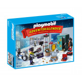 Piese de construcție Calendar de Crăciun Operațiune de poliție, peste 10 bucăți Playmobil 5737 