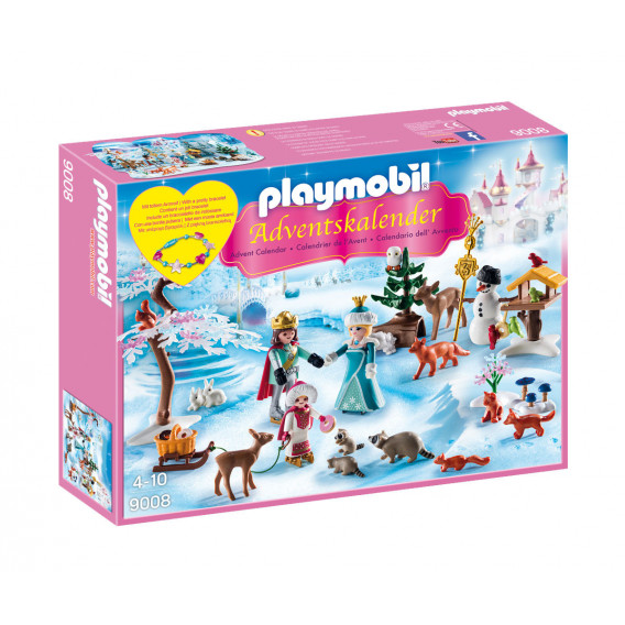 Piese de construcție Calendar de Crăciun cu patine de gheață, peste 10 bucăți Playmobil 5739 