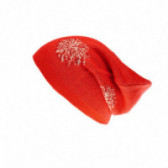 Căciulă tricotată roșie pentru o fată Benetton 57829 2