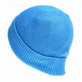 Căciulă tricotată albastră, cu imprimeu colorat pentru băieți Benetton 57868 2